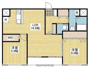 RENOTTA TAKEWARA【506号室】の間取り