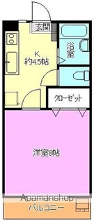 オーベルジュ・ド・ヌクシナK【211号室】の間取り