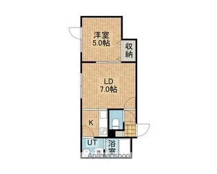 MKガーデン野幌【103号室】の間取り