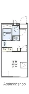 レオパレスヴィレッジ【1階】の間取り