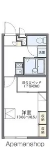 レオパレスみらい【207号室】の間取り