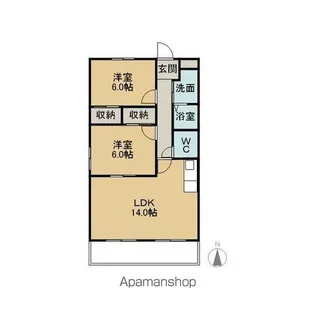 セントラルハイツ舟岡【3階】の間取り