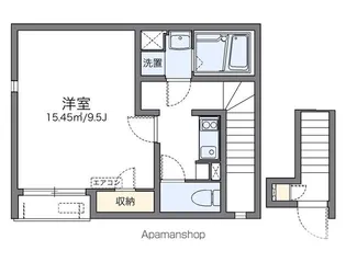 レオネクストセゾンMK【201号室】の間取り