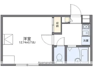 レオパレス中里【2階】の間取り