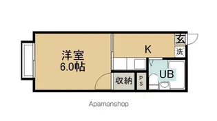 サニーハイツ高田【106号室】の間取り