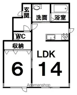 ERE(エレ)【201号室】の間取り