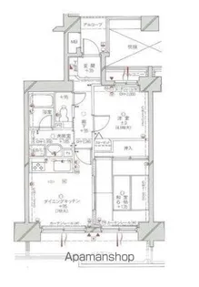 ダイアパレス茜町インタースクエア【610号室】の間取り