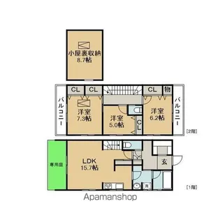ミネット東栄【1階】の間取り