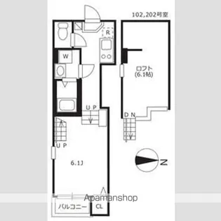 フレグラントオリーブ名城公園【1階】の間取り