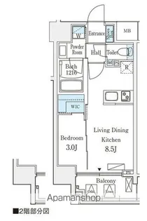デュオフラッツ池袋【10階】の間取り