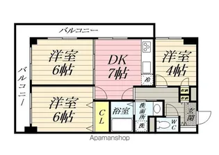リバーヒルズマンション【101号室】の間取り