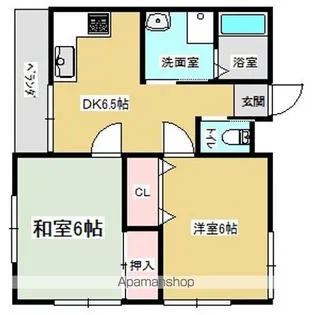 アンジェ・森【1階】の間取り