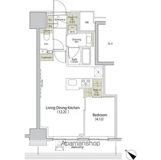 ザ・パークハビオ江古田【4階】の間取り