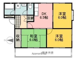 タウンコート北土居 A棟【101号室】の間取り