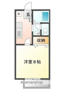 キャッスル吉田【102号室号室】の間取り
