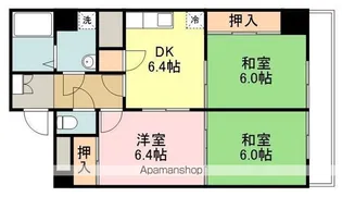 パレス上杉【7階】の間取り