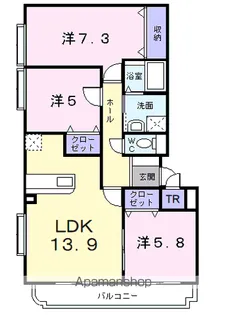 サニー・ウッズ【1階】の間取り