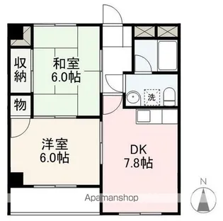 プレアール香西【2階】の間取り