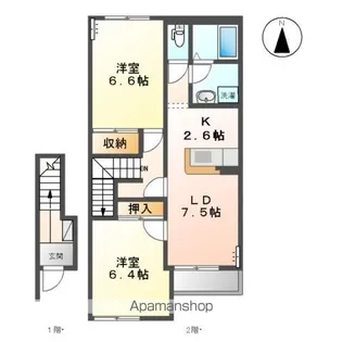 ピュアハピネス【2階】の間取り