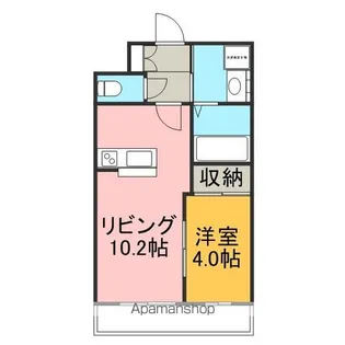 クルエボヌール本町【701号室】の間取り