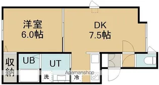 フラット・戸倉【102号室】の間取り