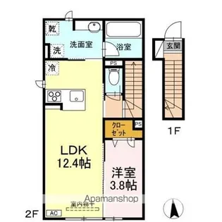 レジデンス翠【2階】の間取り