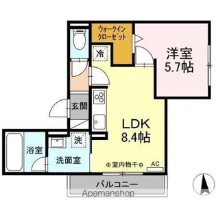 ヘリオライト【2階】の間取り