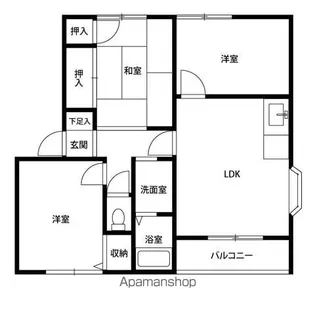 ステージ21 A B棟【1階】の間取り