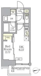 ザ・ライオンズフォーシア文京湯島【1階】の間取り