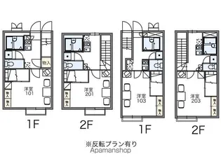 レオパレスアモーレ【2階】の間取り