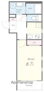 FLレジデンス品川I【4階】の間取り