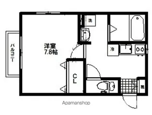 ラテラザ八幡町【101号室】の間取り