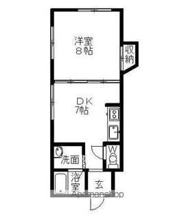 ユニーク並木通りビル【3-A号室】の間取り