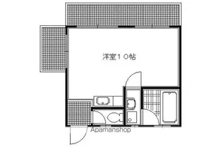 清水ハウス【301号室】の間取り