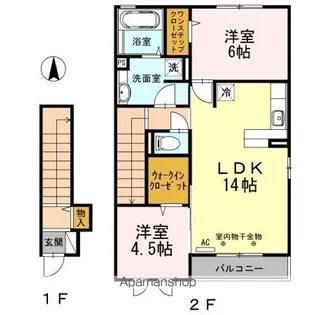 Y’S フラッツ【2階】の間取り