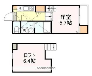 MAISON DE FRAISE【203号室】の間取り