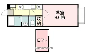 1Kの間取り画像