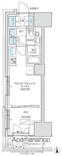 パークアクシス品川天王洲アイル【7階】の間取り