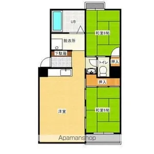 グリーンハイツ春日井【3階】の間取り