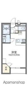 レオパレスノーブル シャトー【204号室】の間取り