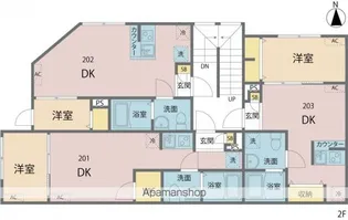 MIREA浮間舟渡【203号室号室】の間取り