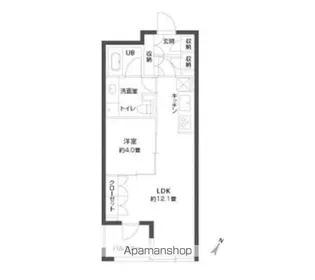 パークキューブ銀座イースト【8階】の間取り