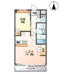 ヴィア グラン シャリオ【2階】の間取り