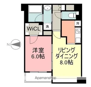 グランビュー晩翠通【9階】の間取り