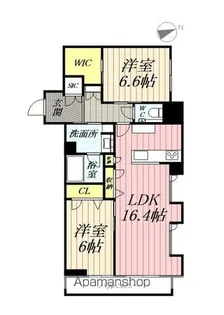 ルピナスⅠ【201号室】の間取り