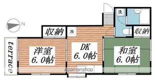 サンハイツ桜ヶ丘【101号室】の間取り