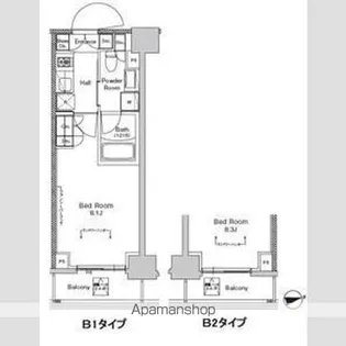 プラウドフラット門前仲町V【7階】の間取り