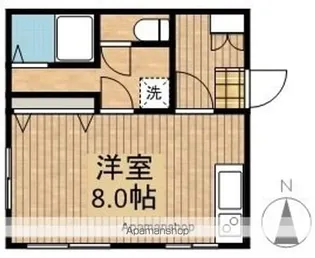 ダイナーズ鶴島【1階】の間取り