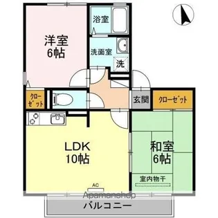 フルールメゾン A棟【2階】の間取り