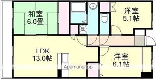 クレストール【3階】の間取り
